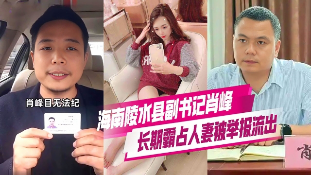 海南陵水县副书记肖峰_长期霸占人妻被实名举报_大量不雅视频和聊天记录证据曝光